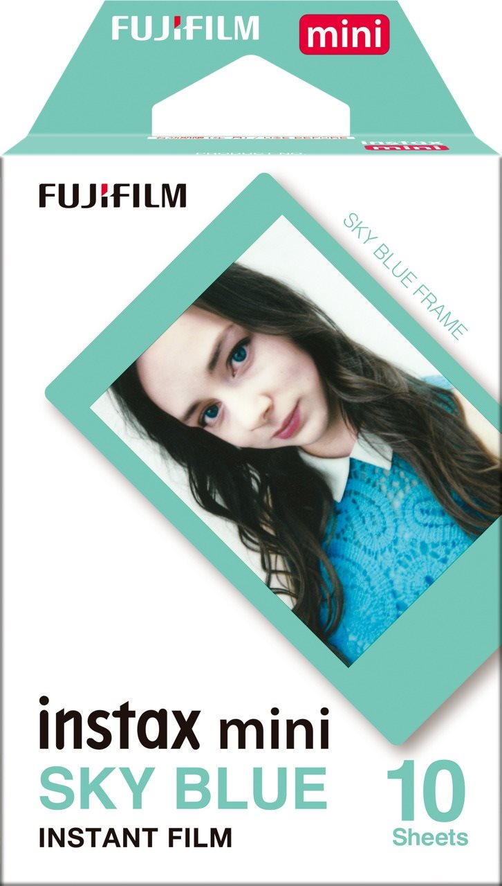 Fujifilm Instax mini blue Frame film, 10 db fotóhoz