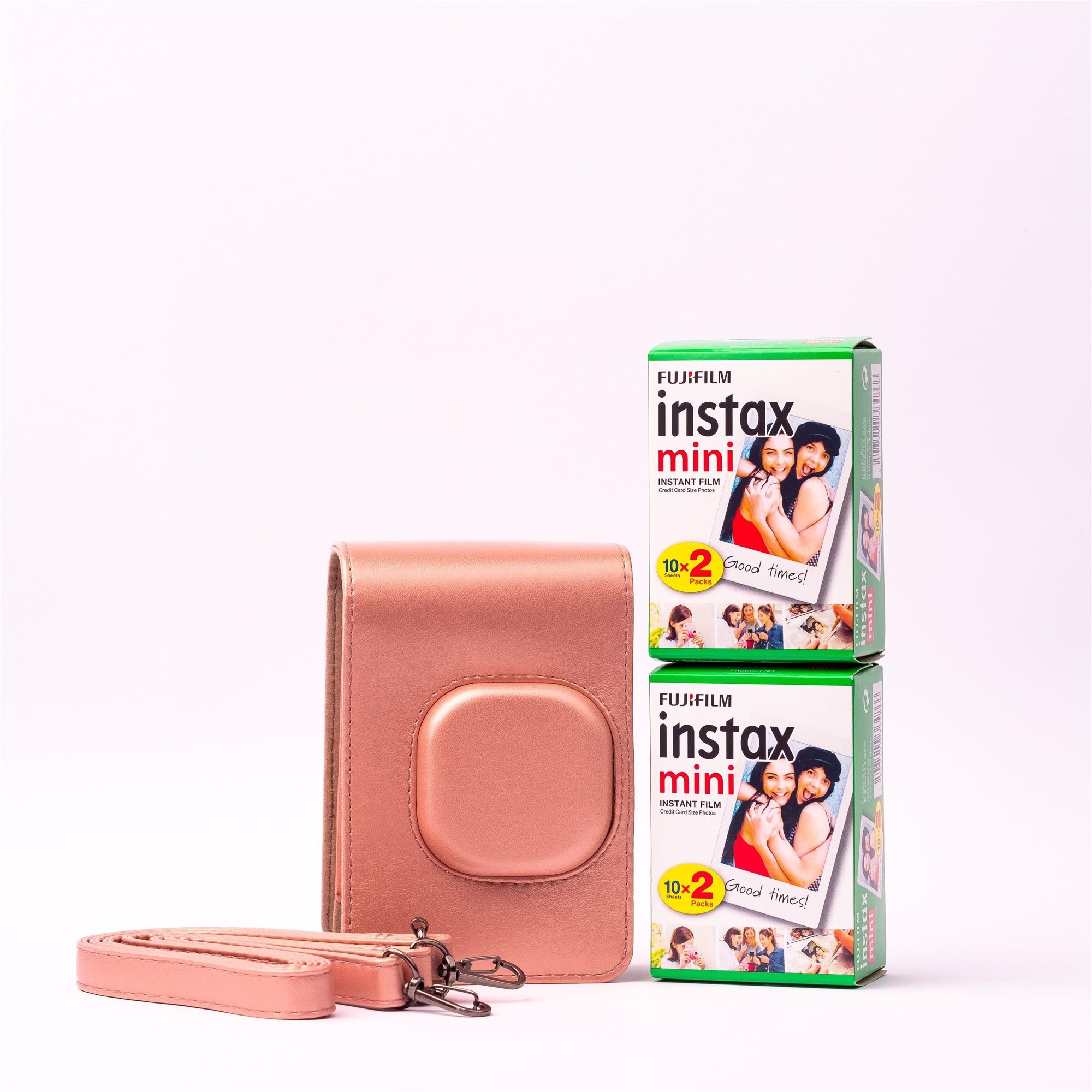 Fujifilm Instax mini Liplay case pink bundle