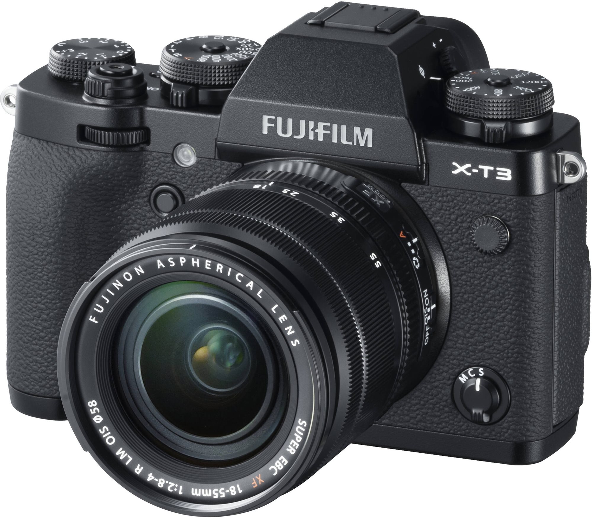 Fujifilm x-t3 fekete + xf 18-55 mm r lm ois