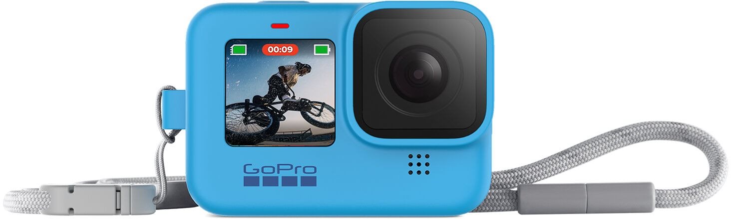 GoPro Sleeve + Lanyard (HERO9 Black) kék