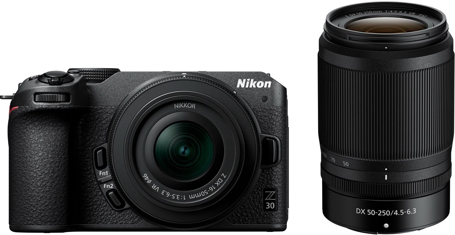 Nikon Z30 + 16–50 + 50–250 VR