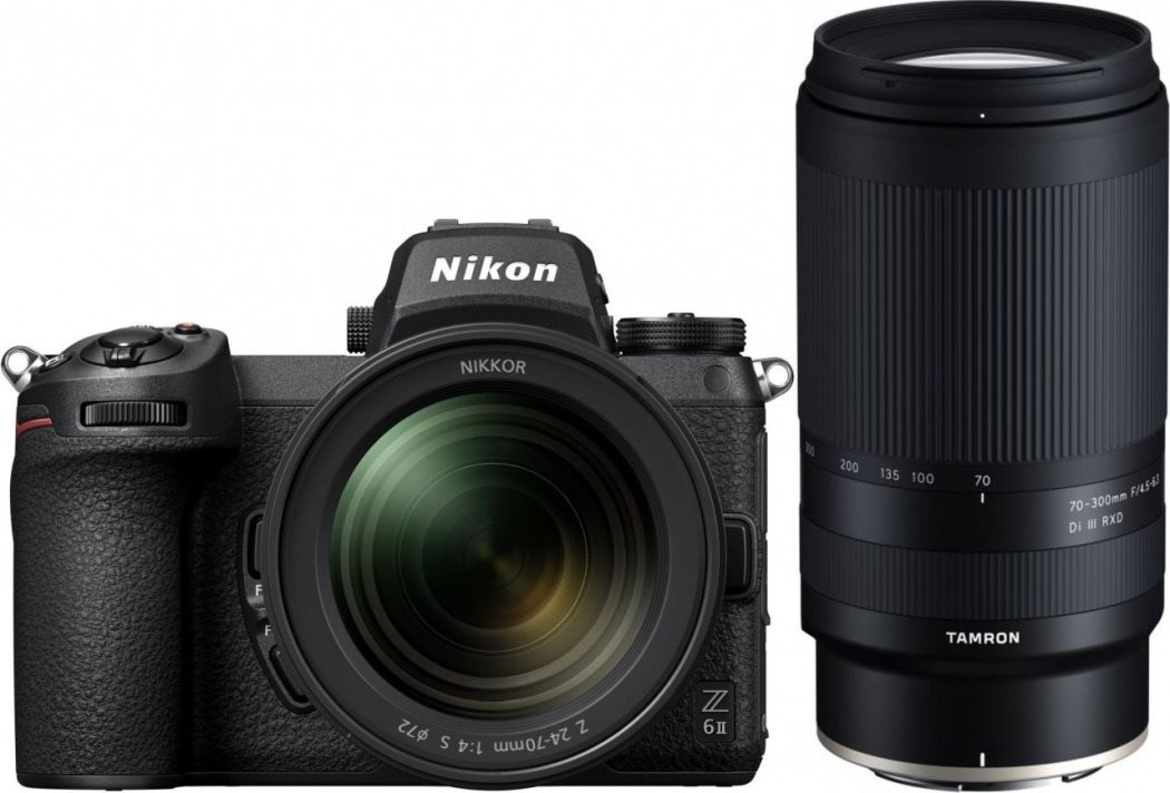 Nikon z6 ii + z 24–70 mm f/4 s + tamron 70-300mm f/4.5-6.3 di iii rxd
