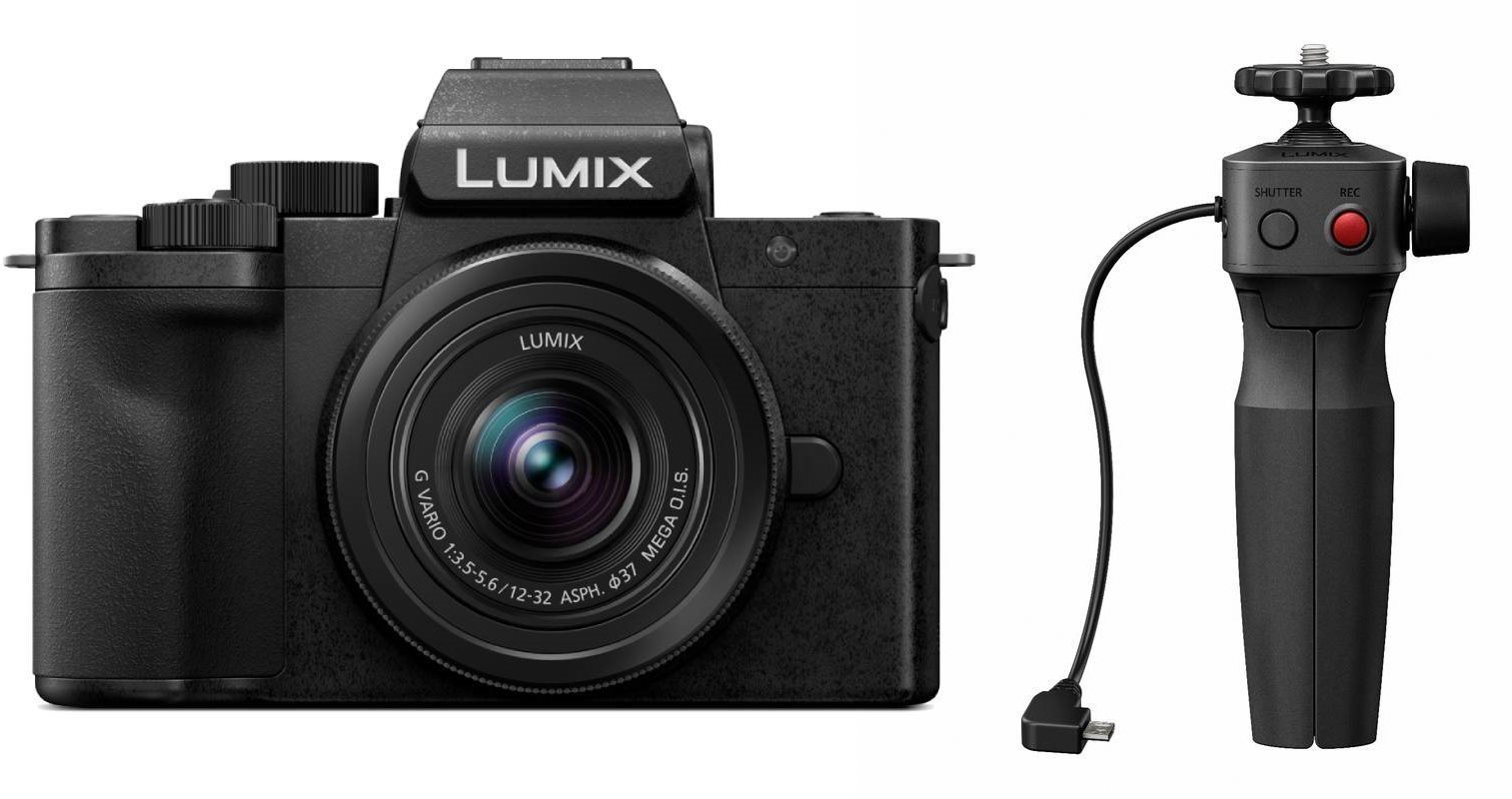 Panasonic LUMIX G100 + Lumix G Vario 12-32 mm f/3,5-5,6 ASPH. Mega O.I.S. + DMW-SHGR1 állvány