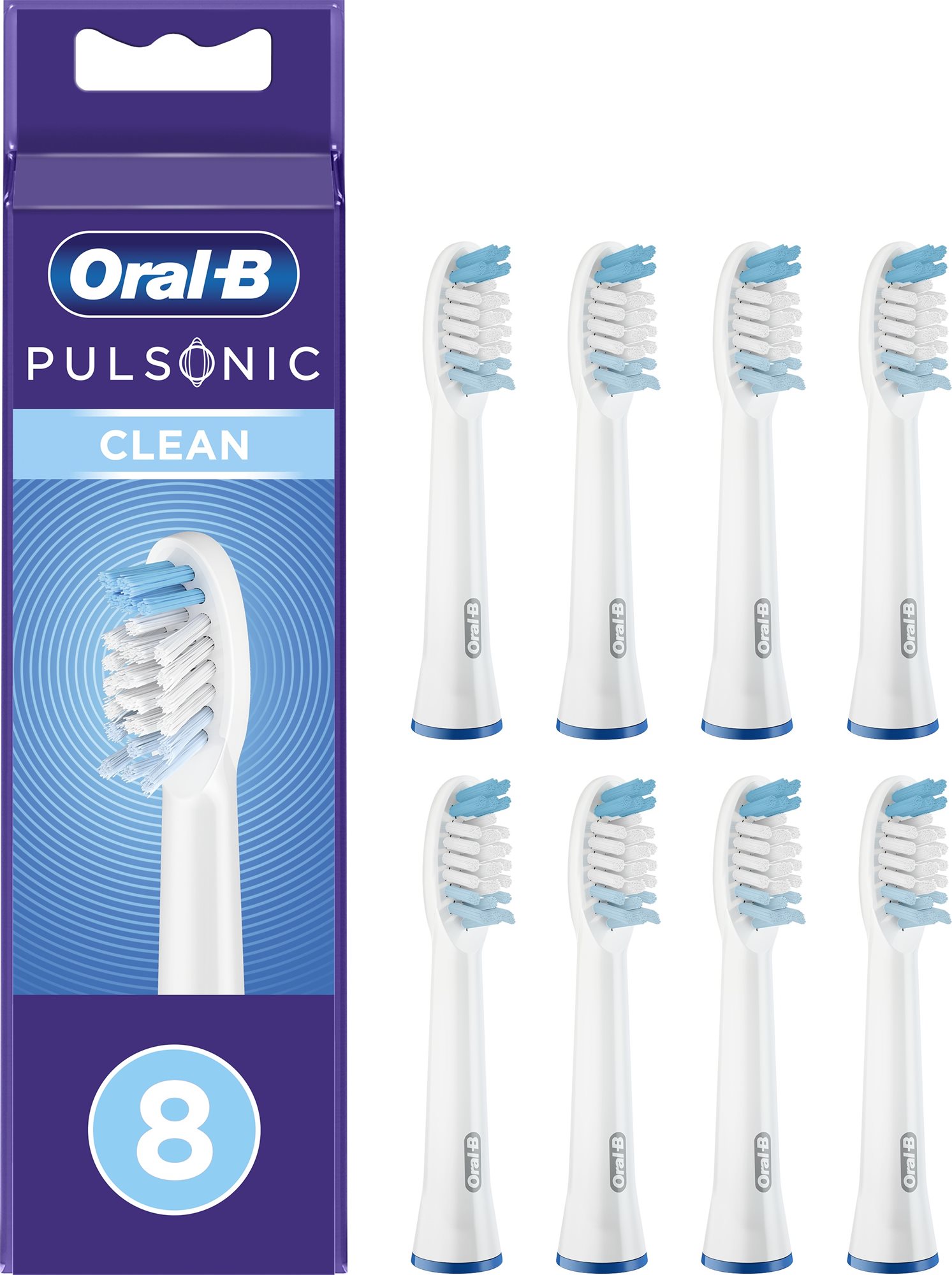 Oral-B Pulsonic Clean, 4 db + 4 db elektromos fogkefe fej