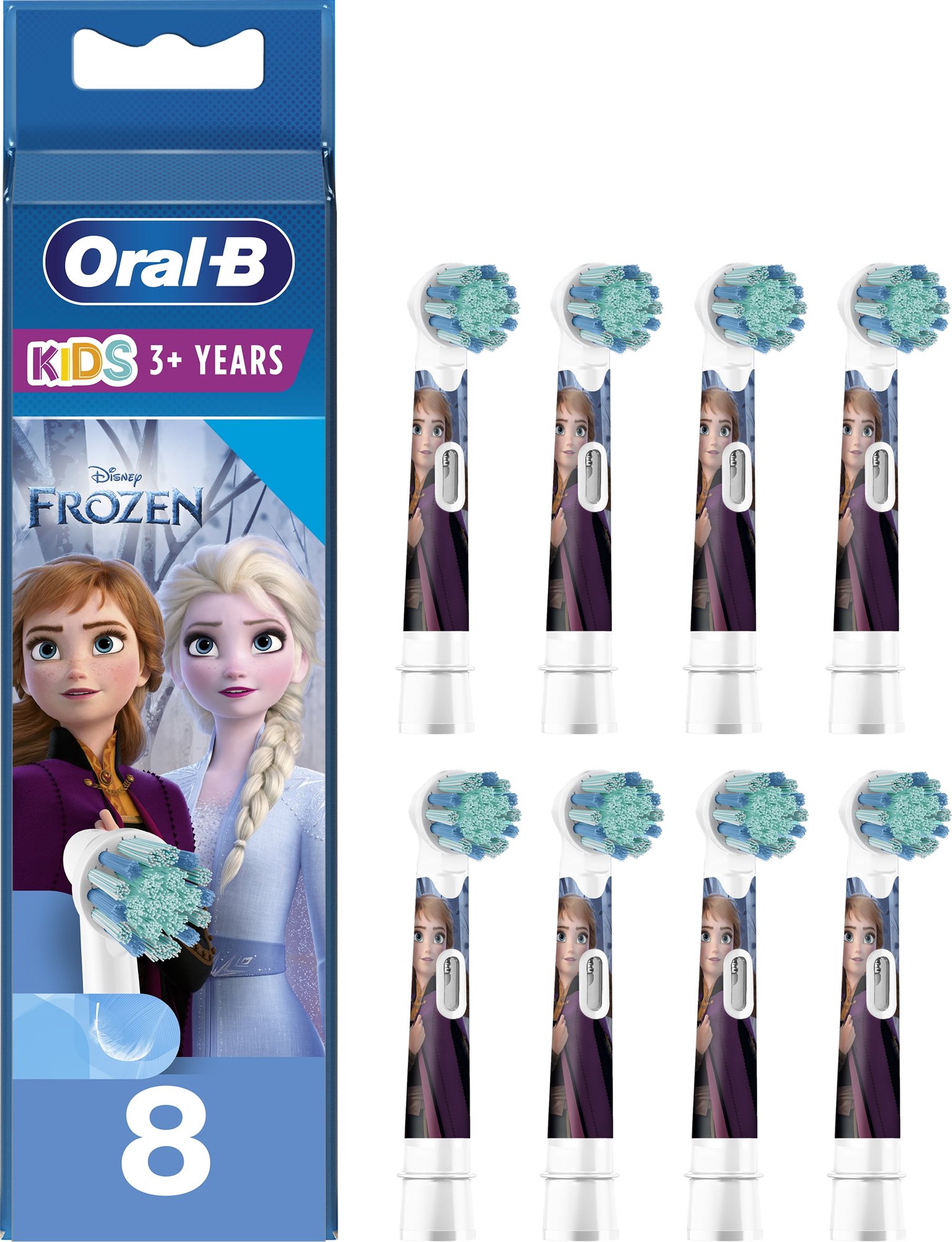 Oral-B Kids Jégvarázs 2 elektromos fogkefe fej, 8 db
