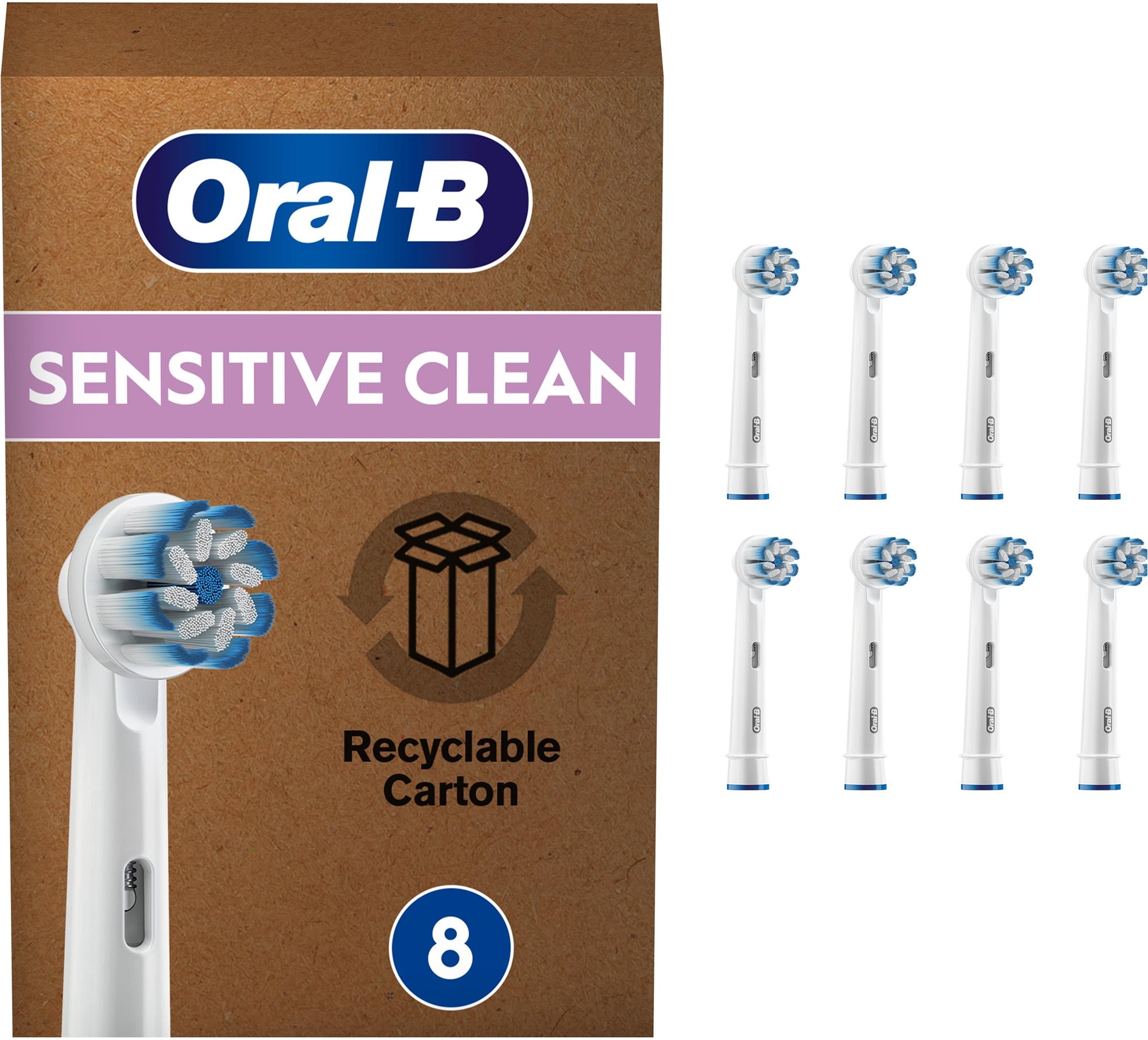 Oral-B Sensitive Clean elektromos fogkefe pótfej, 8 db