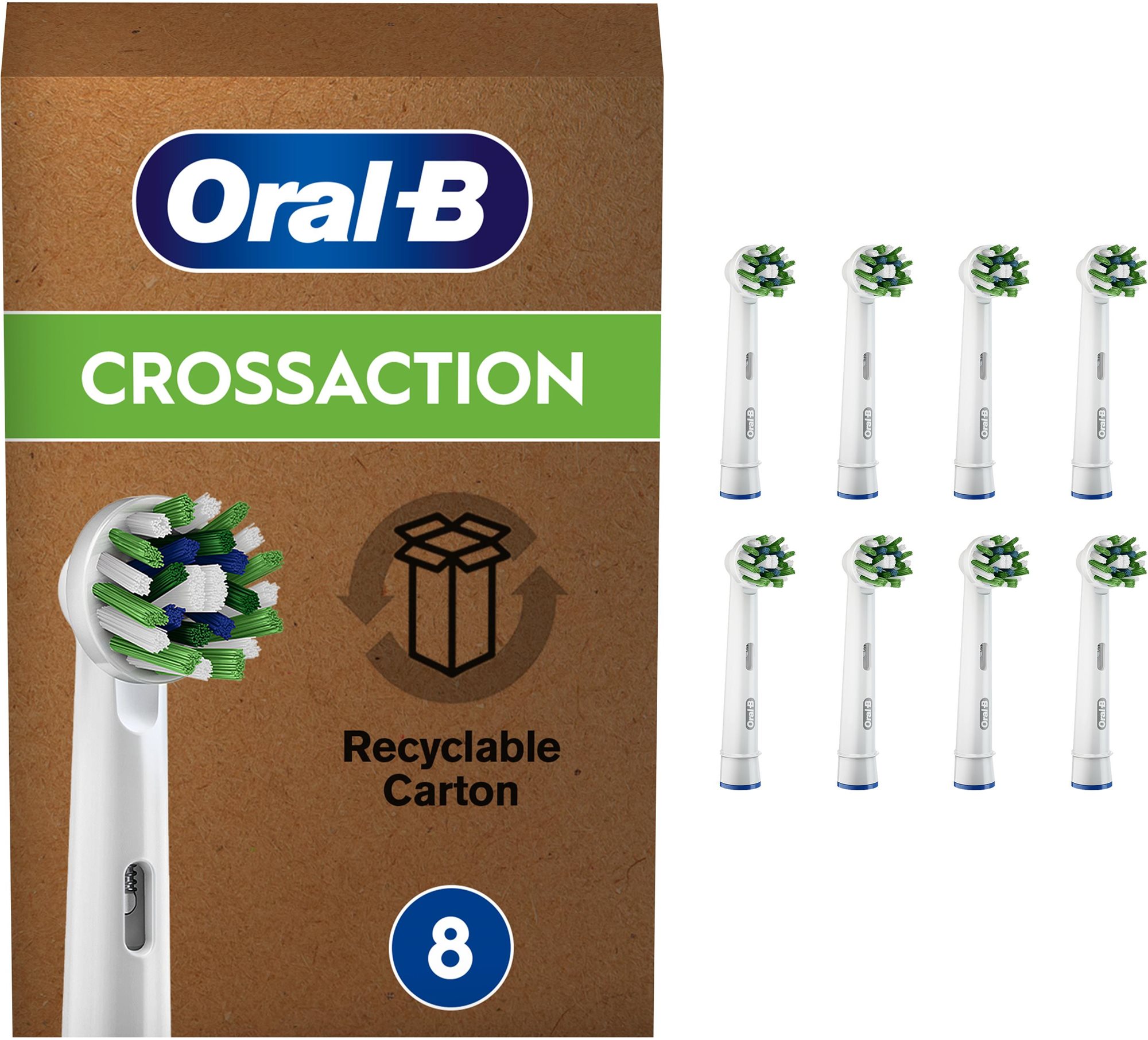 Oral-B Cross Action elektromos fogkefe pótfej, 8 db
