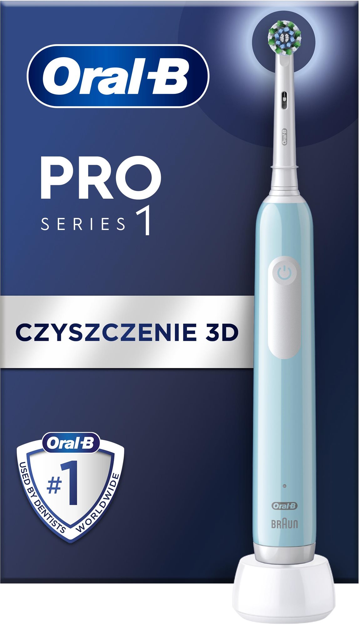 Oral-B Pro Series 1 kék, Braun dizájn