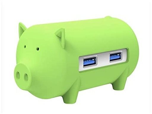 ORICO Piggy 3x USB 3.0 hub + SD kártyaolvasó zöld