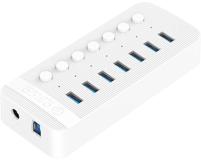Orico USB-A Hub 7x USB 3.0 White