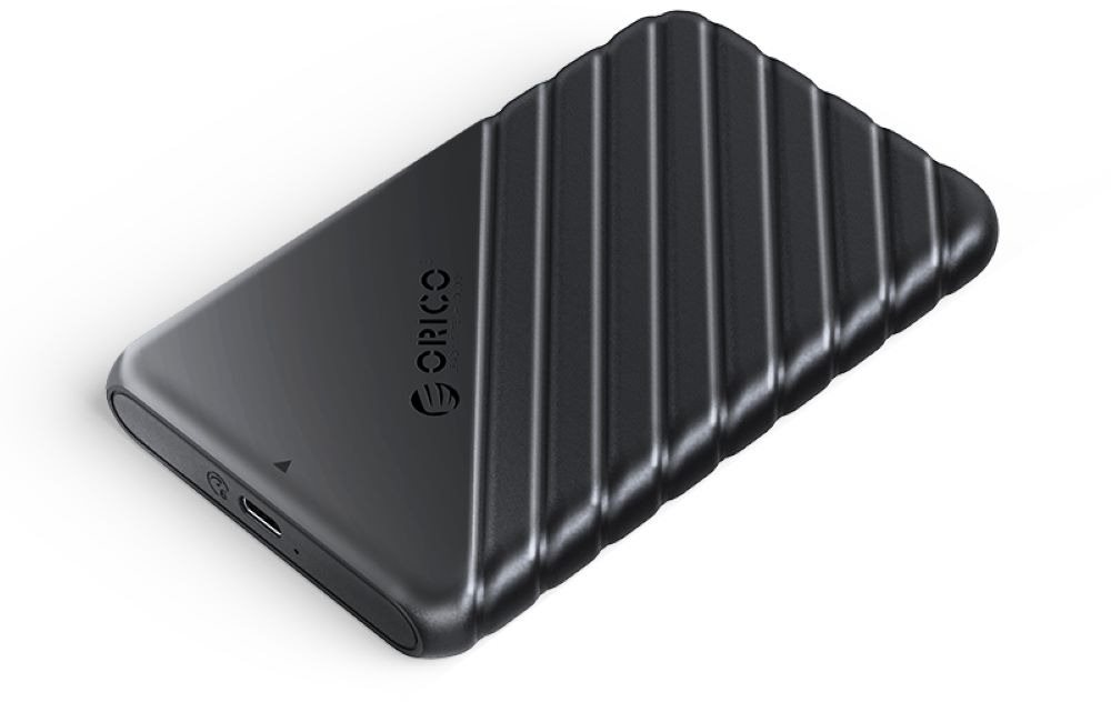 ORICO-2.5 inch USB3.1 Gen1 Type-C Hard Drive Enclosure (Type-C to Type-C Cable) Fekete