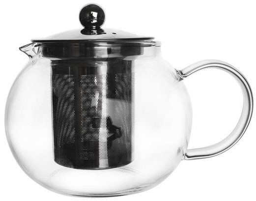 Orion üveg teafőző szűrővel, 0,8 l
