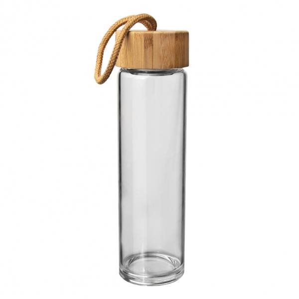 ORION Üveg palack/bambusz kupak + szűrő 0,45 l