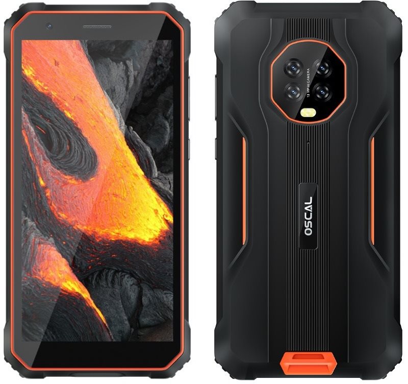 Mobiltelefon Oscal S60 Pro narancssárga