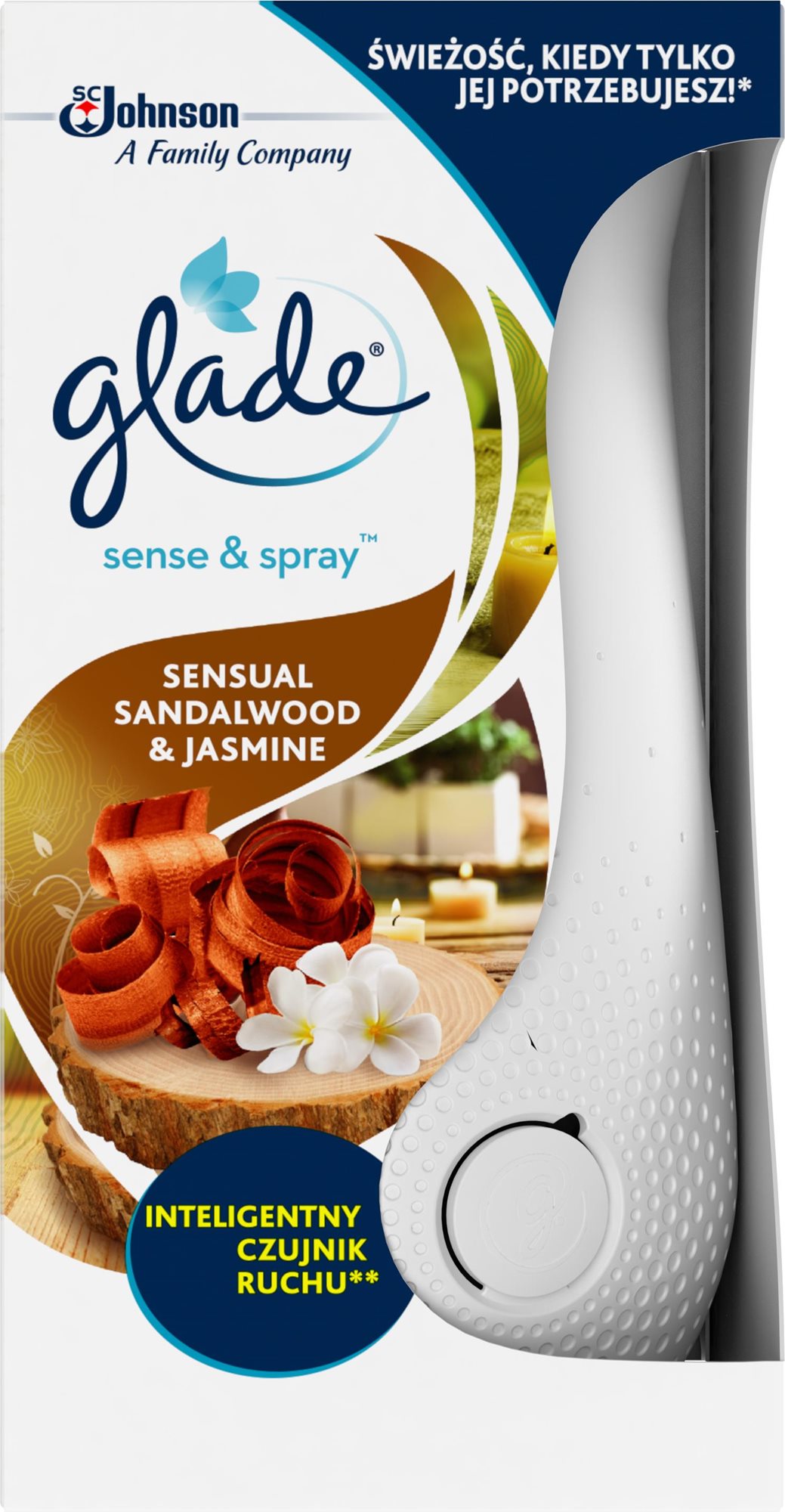 Glade by Brise Sense&Spray Collection Bali szantálfa és jázmin automata légfrissítő 1 + 18 ml