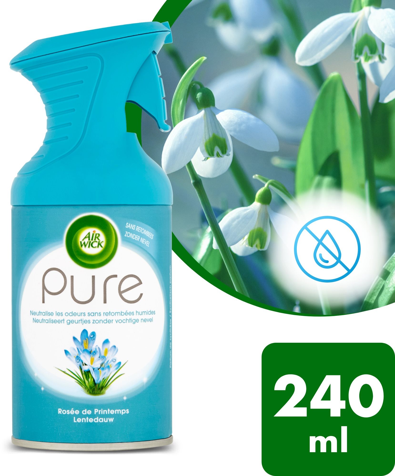 AIR WICK Spray Pure - Tavaszi szellő 240 ml