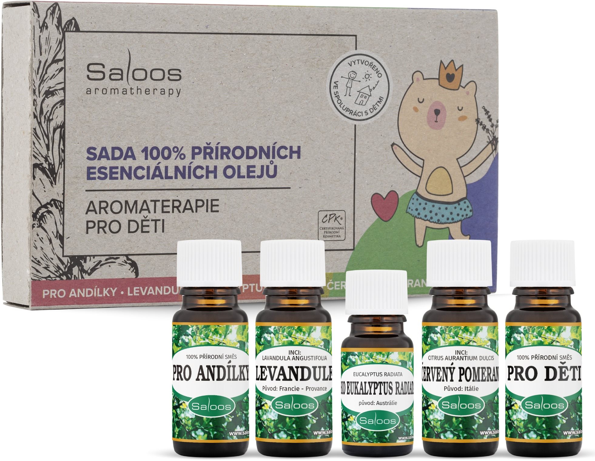 Saloos aromaterápia gyerekeknek (4× 10 ml, 1× 5 ml)