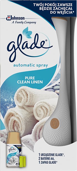 GLADE Automatic Spray - Tisztaság illata, készülék + utántöltő, 269 ml