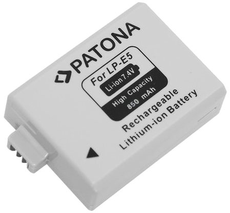 PATONA Canon LP-E5-höz 850mAh Li-Ion