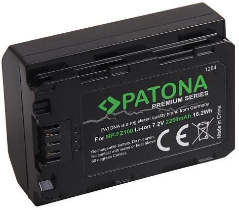 PATONA Sony NP-FZ100-hoz 2250mAh Li-Ion Premium