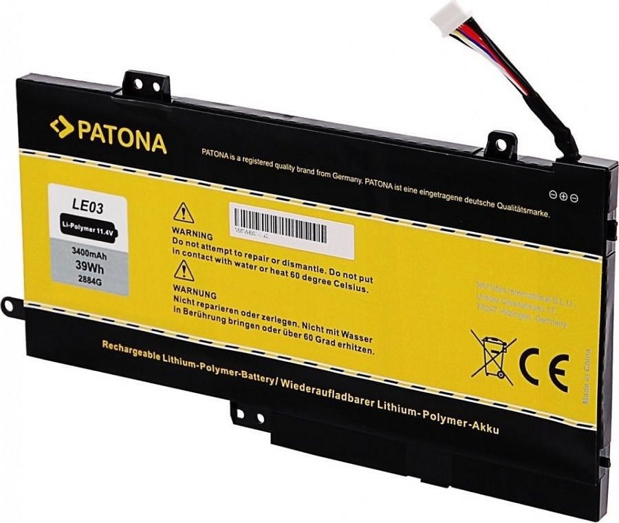 Patron HP Envy x360 m6 3400mAh Li-Pol 11,4V LE03XL készülékhez