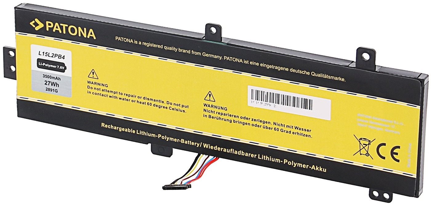 Patona Lenovo Ideapad 310-15IBK akkumulátor, 4100 mAh, Li-Pol, 7,6 V, L15L2PB4