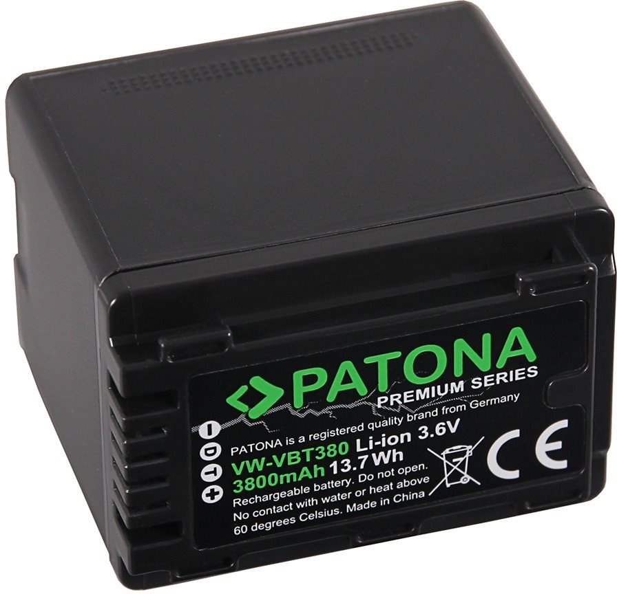 PATONA VW-VBT380 4040 mAh Li-Ion Premium akkumulátor Panasonic kamerákhoz