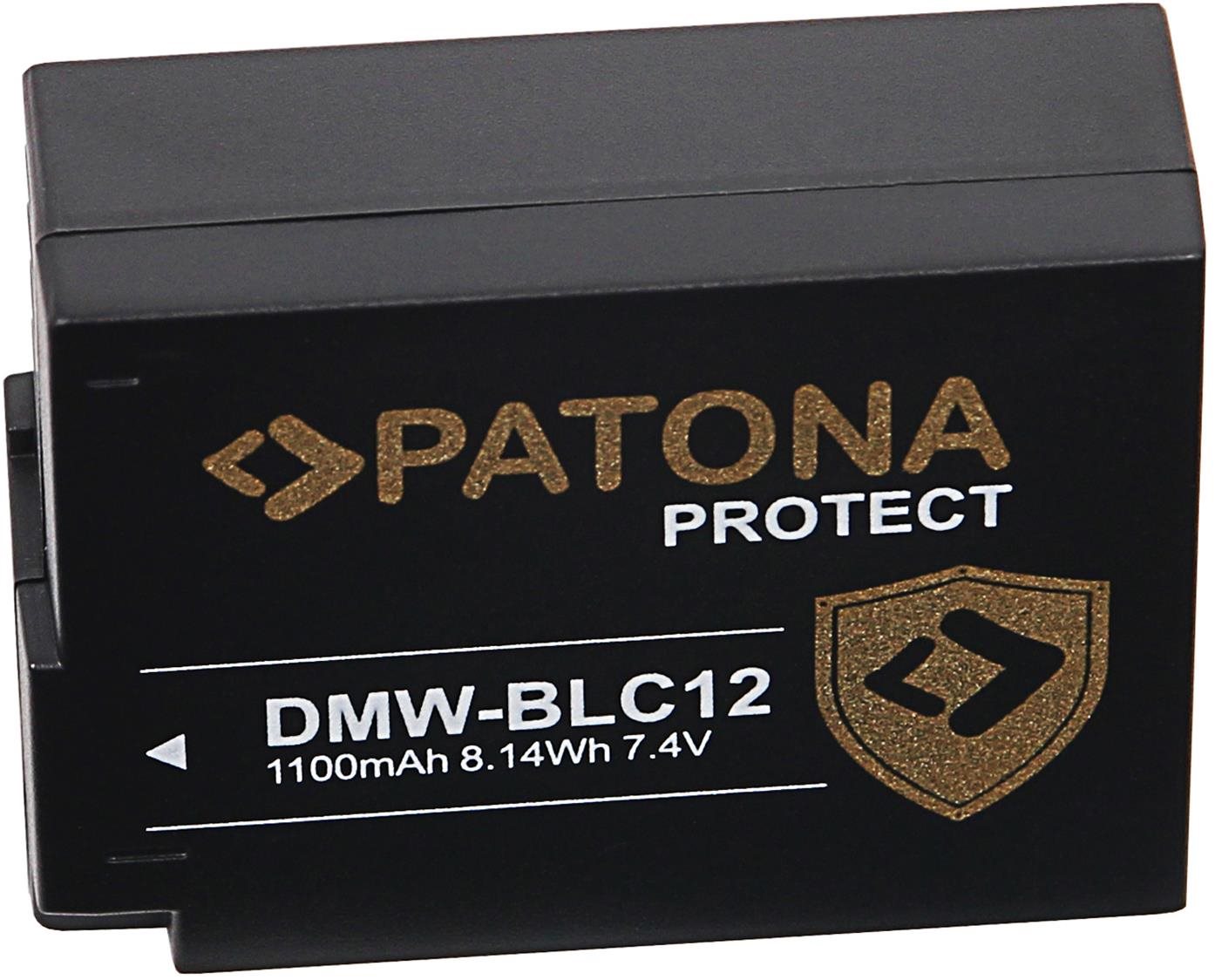 PATONA a Panasonic DMW-BLC12 E 1100mAh Li-Ion Protect számára