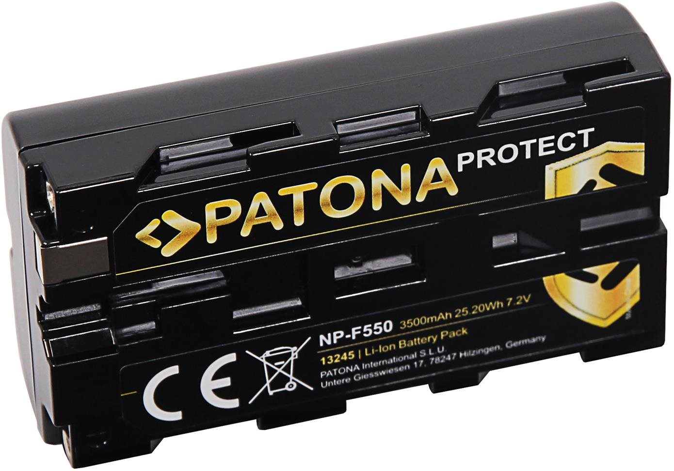 PATONA a Sony NP-F550-hoz 3500 mAh Li-Ion 7,2 V Protect