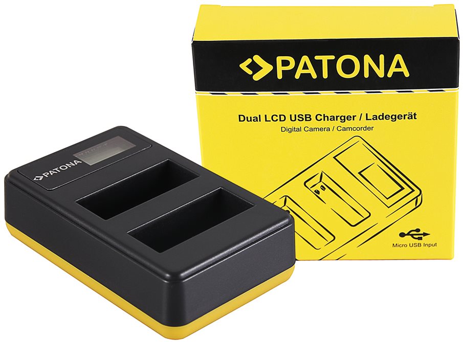 PATONA - Foto Dual LCD Nikon EN-EL14,USB