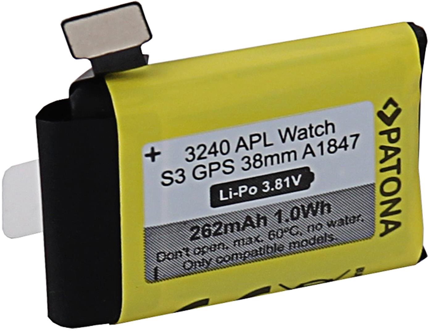 PATONA az Apple Watch 3 GPS 262 mAh A1847 38 mm-es órájához