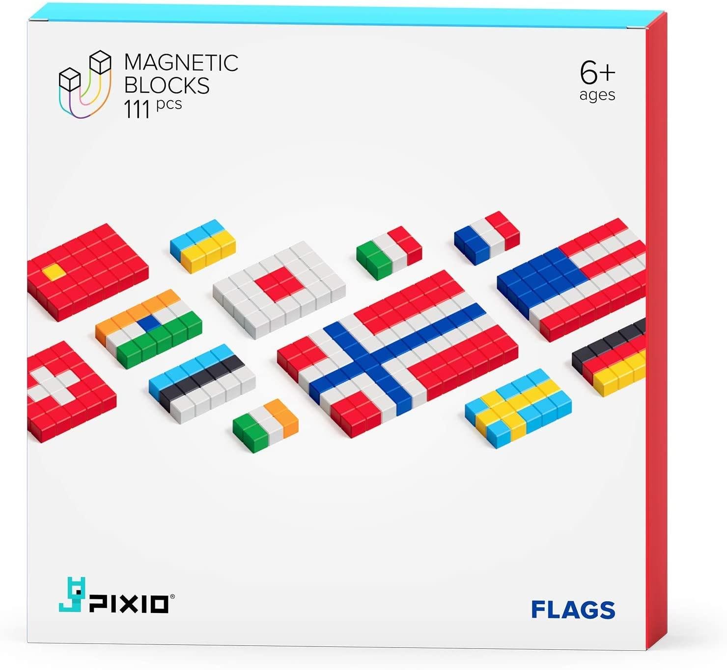 Építőjáték Pixio Flags Smart mágneses