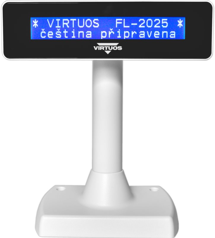 Virtuos LCD FL-2025 MB 2 x 20 fehér