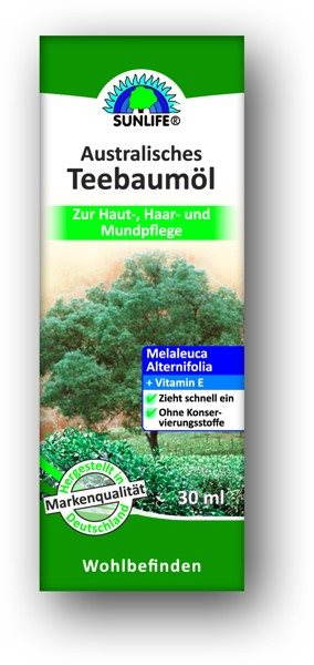 Masszázsolaj SUNLIFE Tea Tree Oil Ausztrál teafa 30 ml