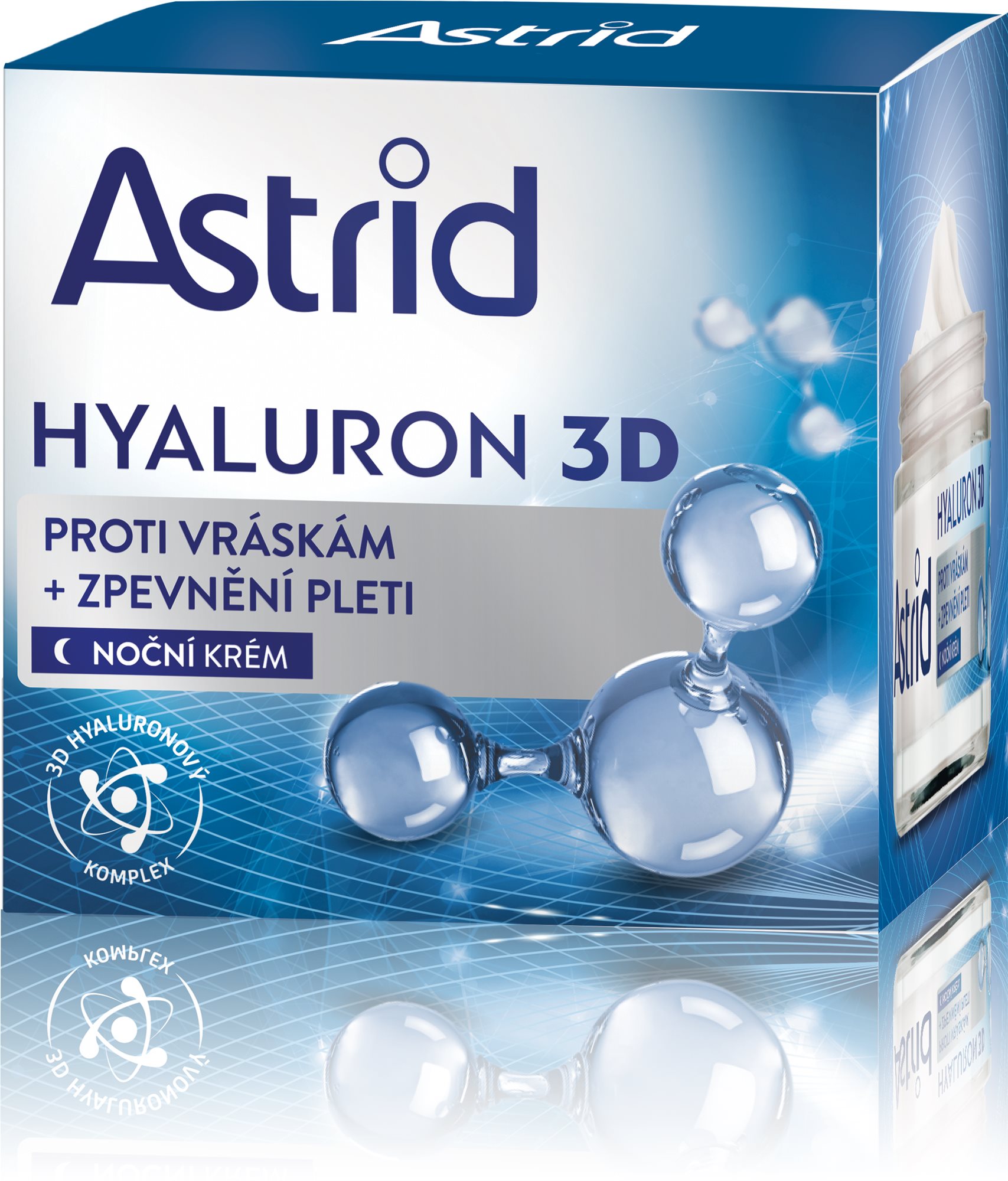 Astrid Feszesítő éjszakai ránctalanító krém Hyaluron 3D 50 ml