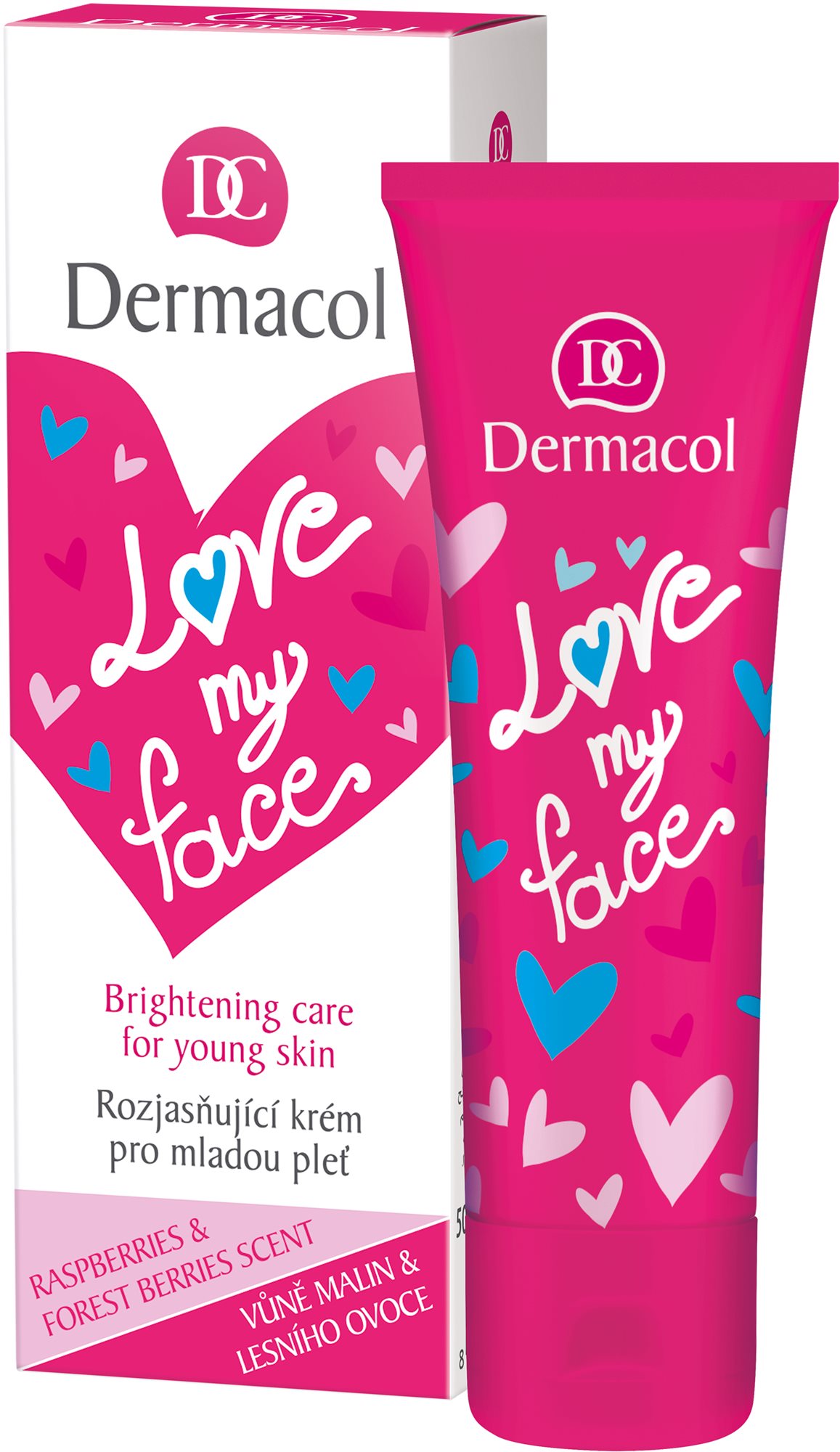 DERMACOL Love My Face Brigthening Care Rasberries & Forst Berries Scent 50 ml