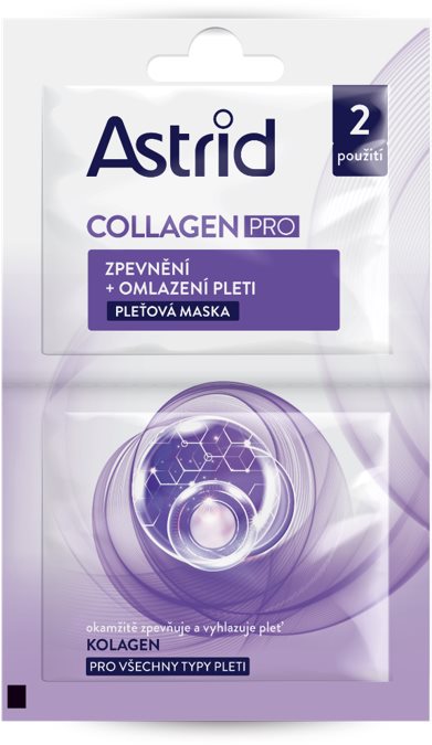 Arcpakolás ASTRID Collagen Pro 2× 8 ml