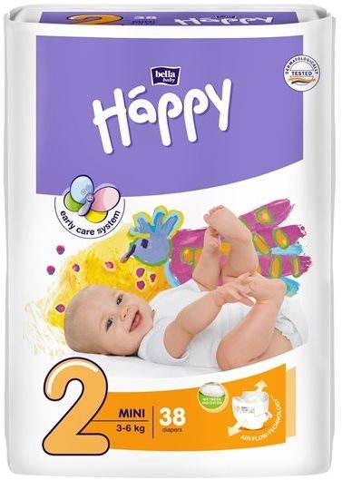 Eldobható pelenka BELLA Baby Happy Mini 2-es méret (38 db)