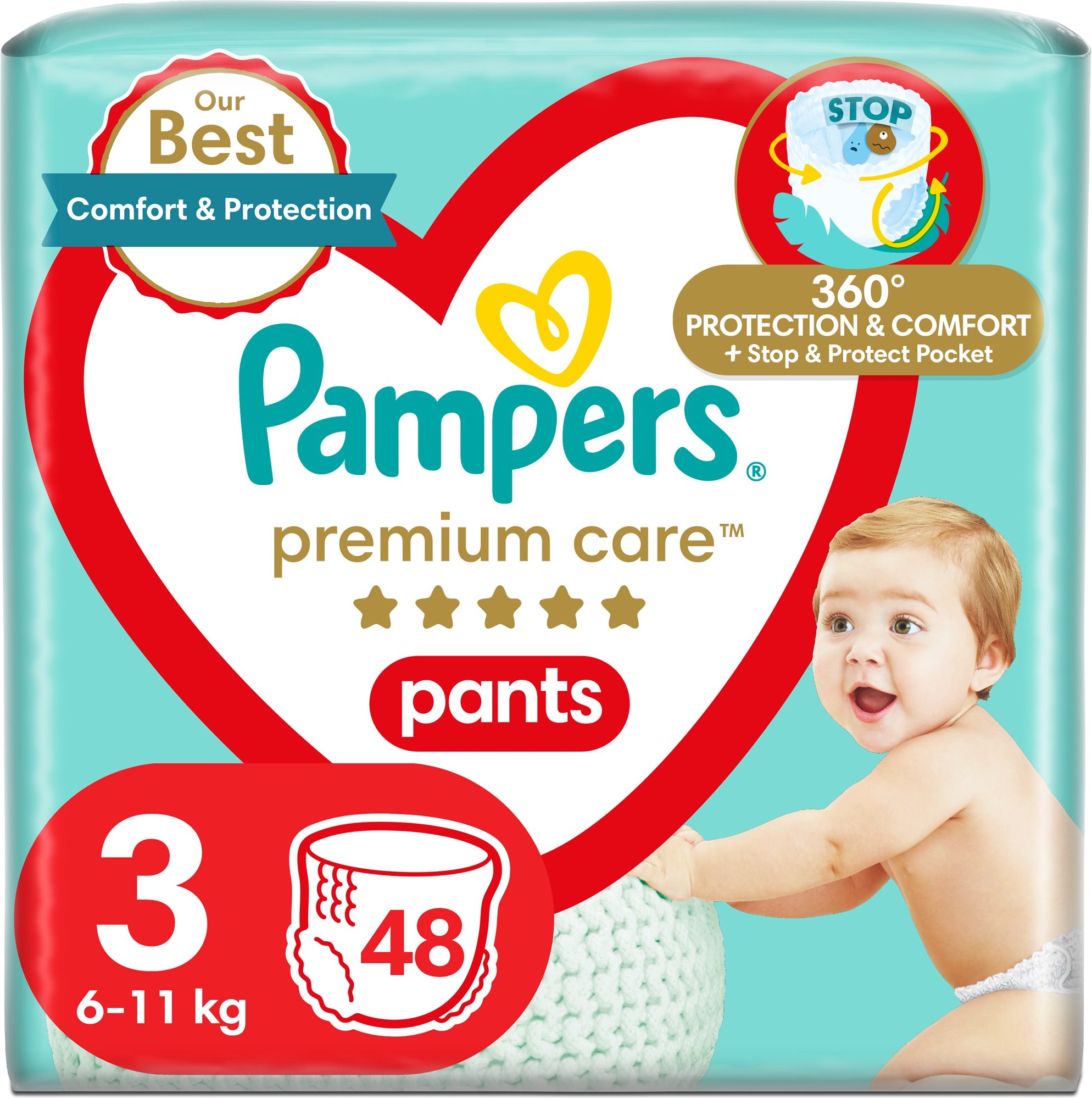 PAMPERS Premium Care Pants 3 Midi (48 db)