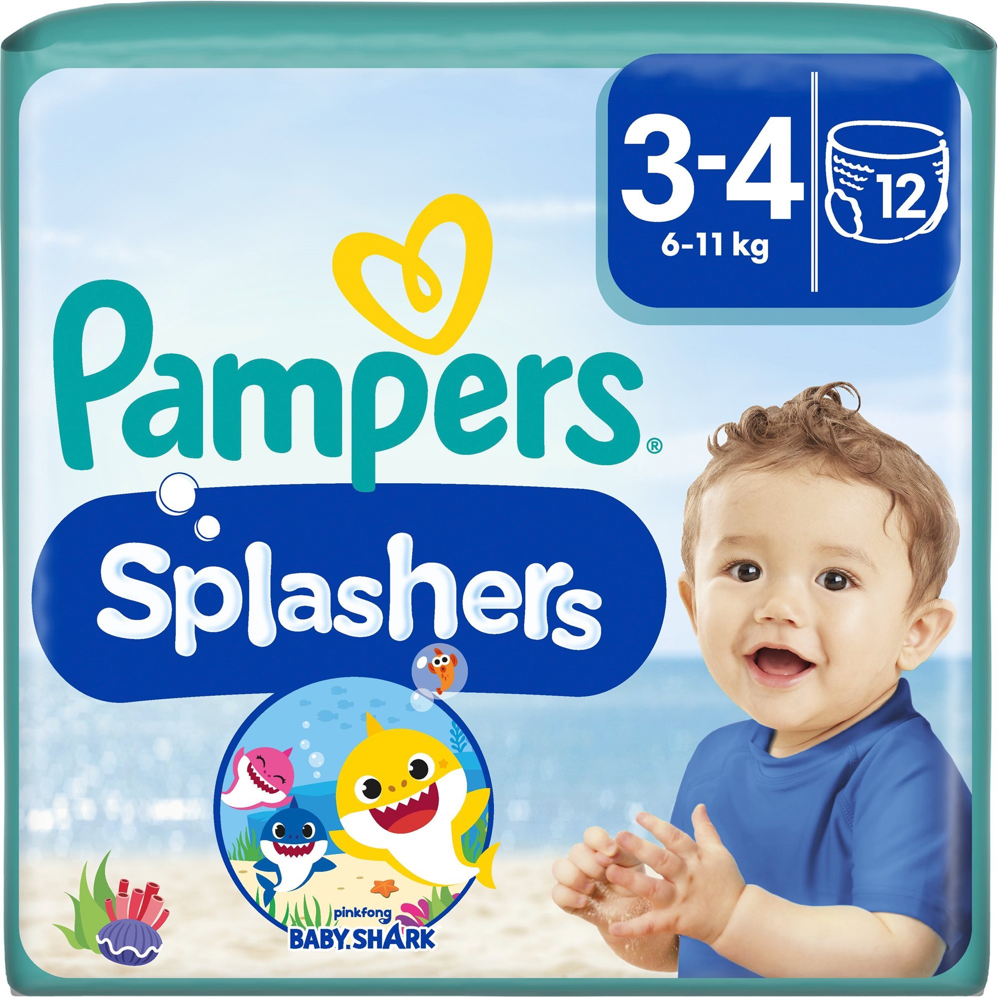 PAMPERS Splashers, 3/4 (6-11 kg) 12 db