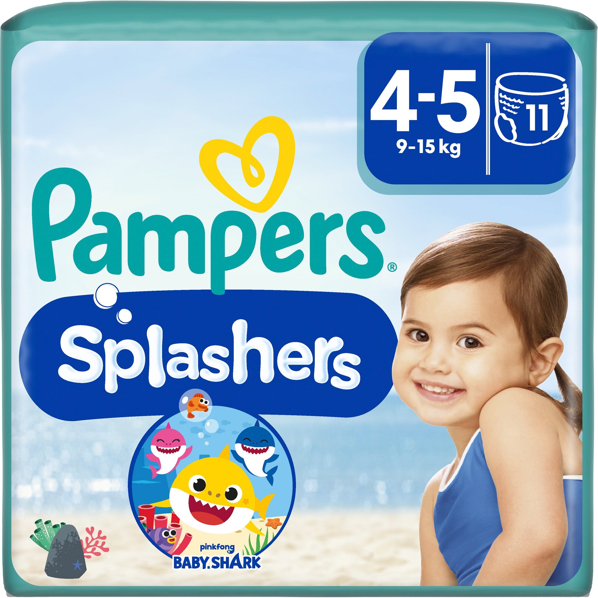 PAMPERS Splashers 4/5 (9-15 kg) 11 db