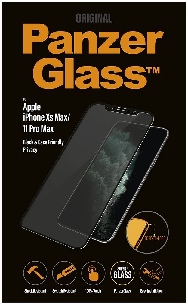 PanzerGlass Edge-to-Edge Privacy Apple iPhone XS Max/11 Pro Max üvegfólia - fekete