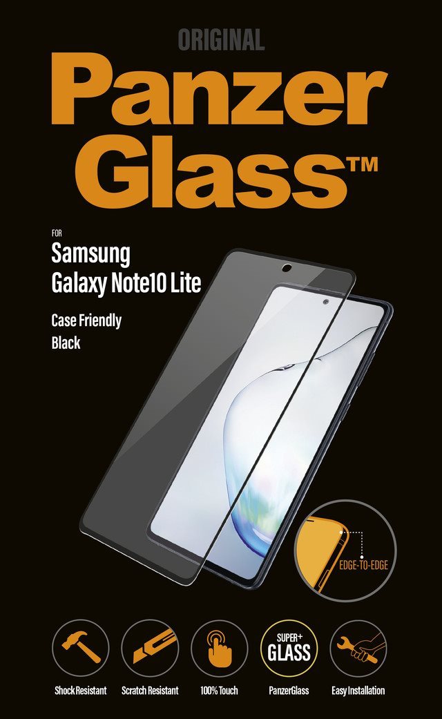 PanzerGlass Edge-to-Edge Samsung Galaxy Note 10 Lite üvegfólia - fekete