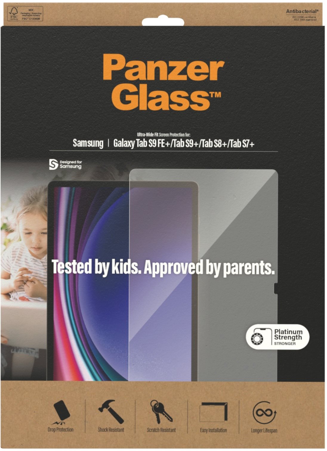 PanzerGlass Edge-to-Edgea Samsung Galaxy Tab S7+ 12,4