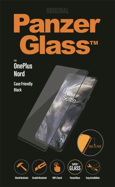 Üvegfólia PanzerGlass Edge-to-Edge OnePlus Nord üvegfólia - fekete