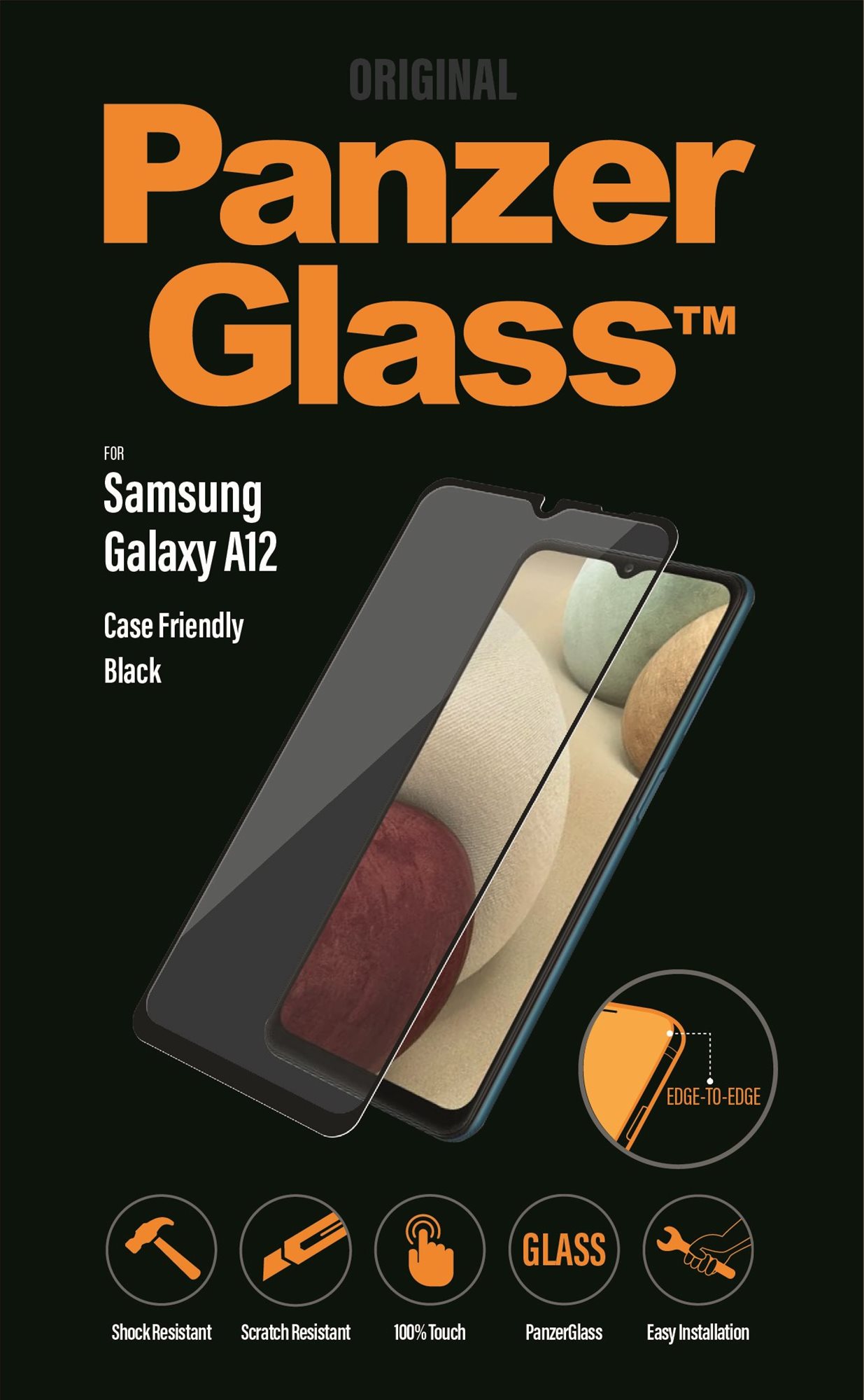 PanzerGlass Edge-to-Edge Samsung Galaxy A12 üvegfólia