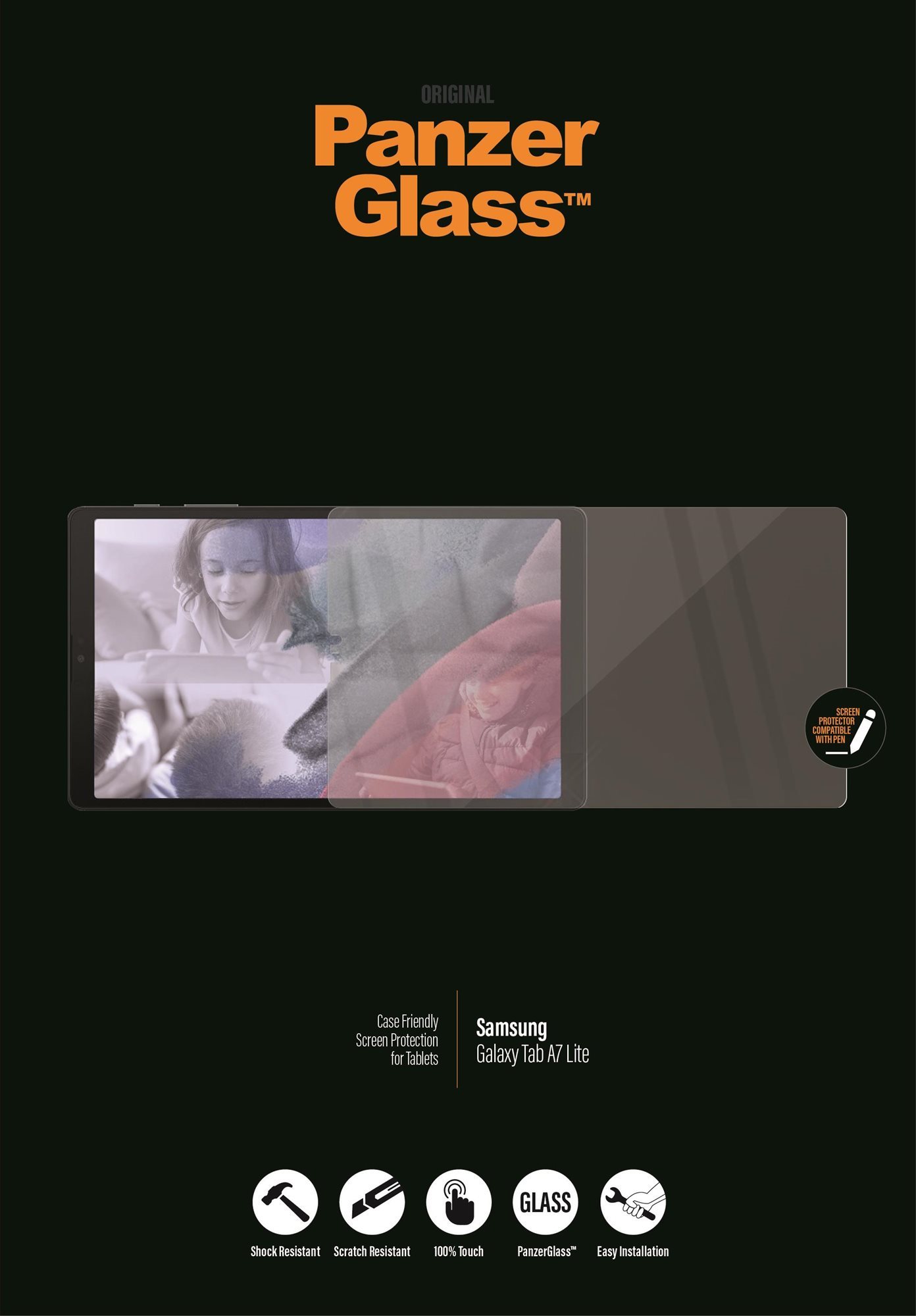 PanzerGlass Edge-to-Edge Samsung Galaxy Tab A7 Lite üvegfólia