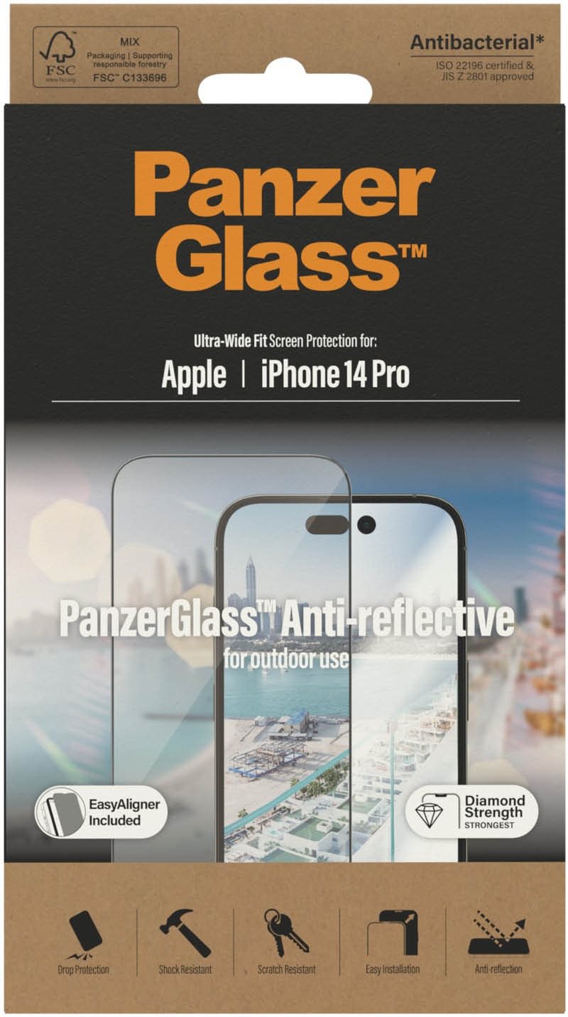 PanzerGlass Apple iPhone 14 Pro üvegfólia - tükröződésmentes + felhelyező keret