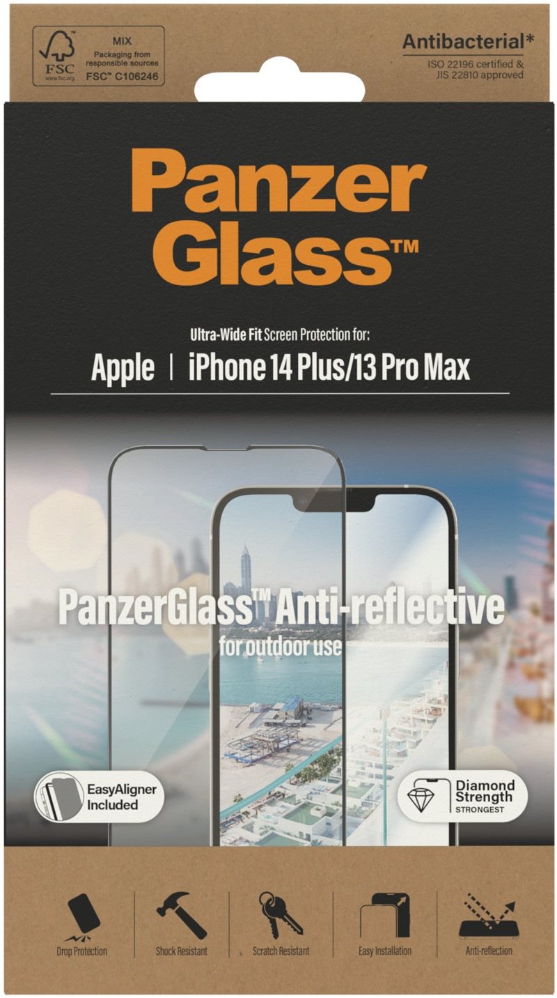 PanzerGlass Apple iPhone 13 Pro Max/ 14 Plus üvegfólia - tükröződésmentes + felhelyező keret