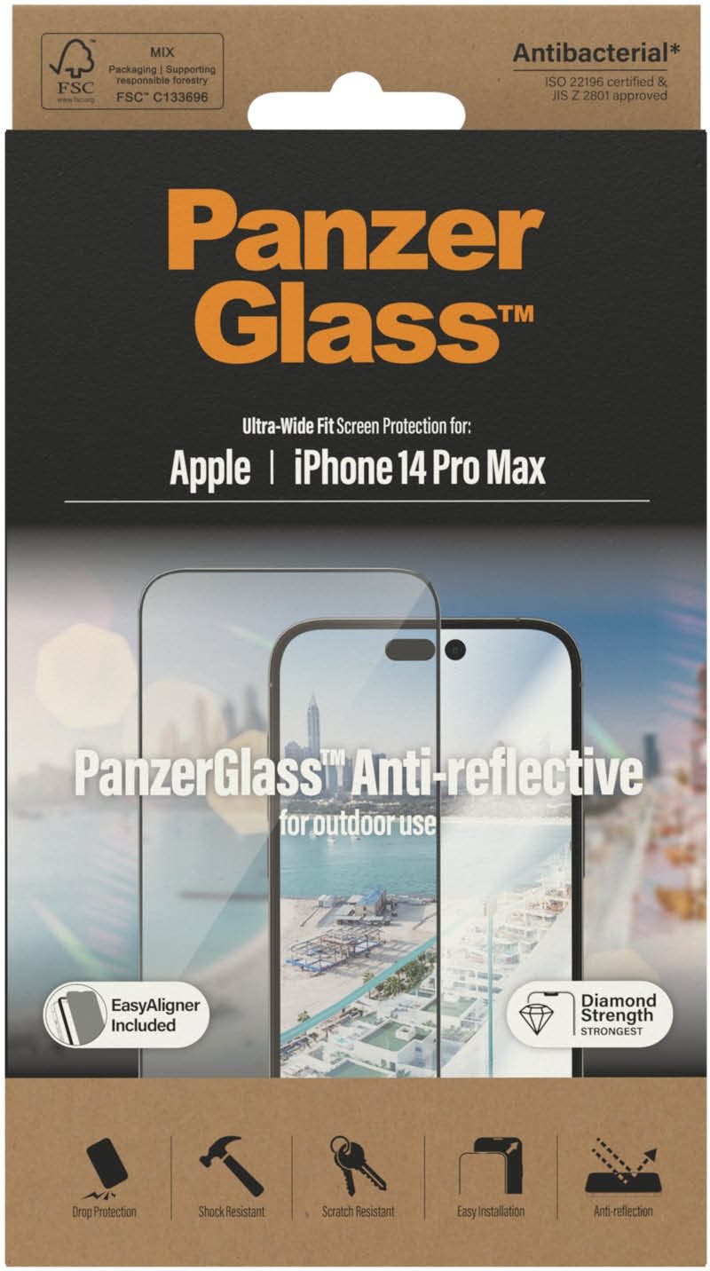 PanzerGlass Apple iPhone 14 Pro Max üvegfólia - tükröződésmentes + felhelyező keret